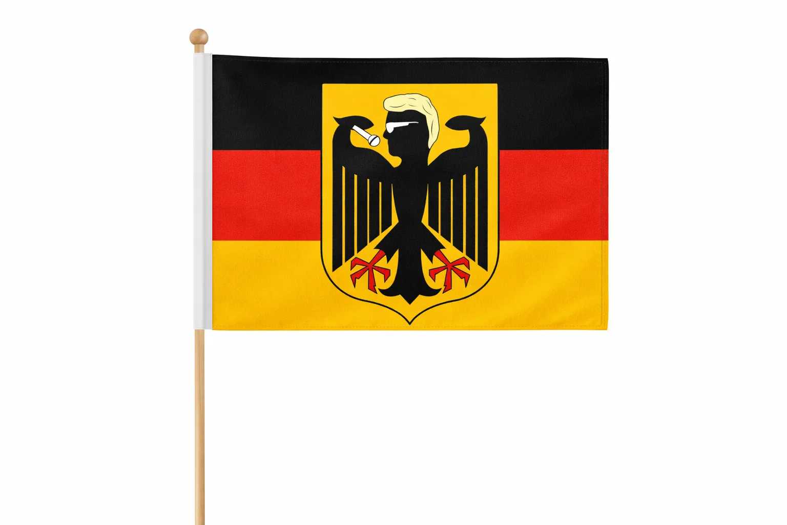 Heino Made in Germany Fahne mit Holzstab